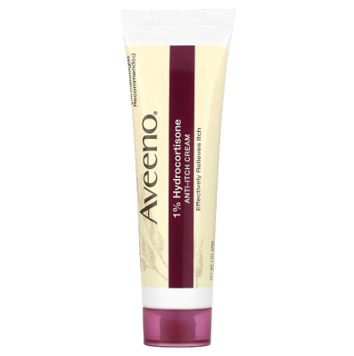 Kem giảm ngứa Aveeno, 1% Hydrocortisone, Anti-Itch Cream 28g - Us Home