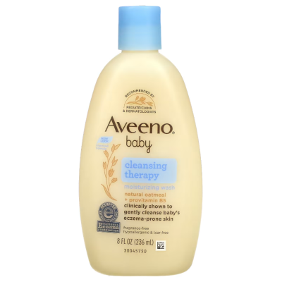 Sữa dưỡng ẩm trị liệu không mùi Aveeno Baby, Cleansing Therapy Moisturizing Wash 236ml - Us Home