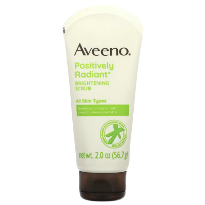 Kem tẩy tế bào chết làm sáng da Aveeno Positively Radiant, Skin Brightening Scrub 56.7g - Us Home