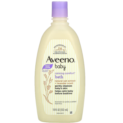 Sữa tắm thư giãn Aveeno mùi oải hương + Vani, Calming Comfort Bath 532ml - Us Home