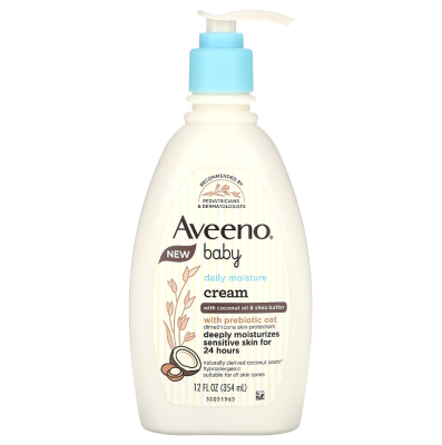 Kem dưỡng ẩm hàng ngày cho trẻ em, với dầu dừa & bơ hạt mỡ Aveeno (354 ml) - Us Home