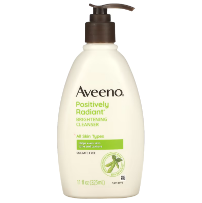 Sữa rửa mặt làm sáng da Aveeno,Positively Radiant, Brightening Cleanser (325 ml) - Us Home