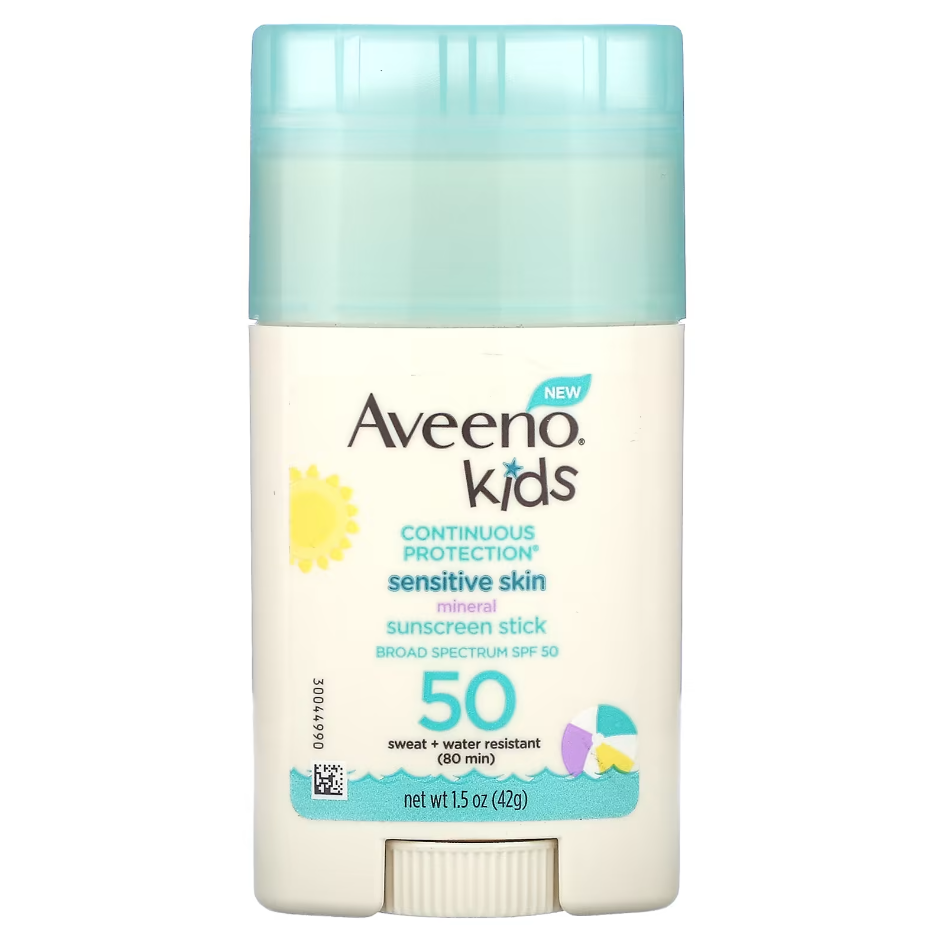 Kem chống nắng cho da em bé nhạy cảm Aveeno, Sensitive Skin Sunscreen Stick SPF 50 (42g)