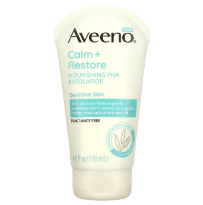 Kem tẩy tế bào chết PHA phục hồi, Aveeno, Calm + Restore, Nourishing PHA Exfoliator 118ml - Us Home