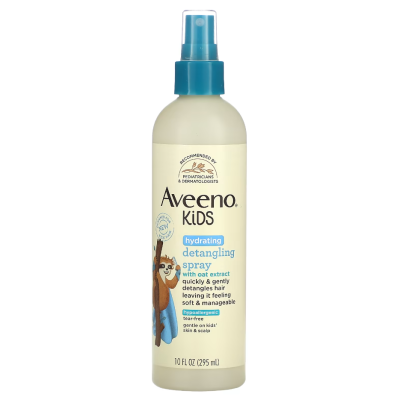 Xịt dưỡng ẩm chống rối Aveeno, Kids, Hydrating Detangling Spray 295ml - Us Home