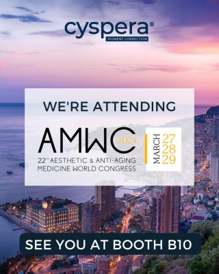 Cyspera ( Cysteamine 7% ) sẽ có mặt tại #AMWC ở Monaco!